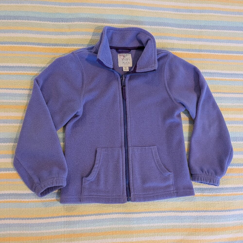 🛍️ BUNDLE ONLY • Girl's Children's Place lilac purple fleece jacket Small 5/6